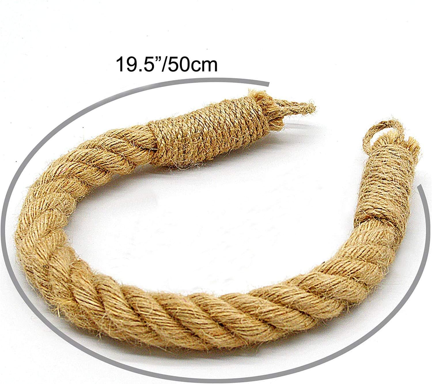 KiaoTime Nautical Rope Toilet Paper Holder with Anchor Hook Design