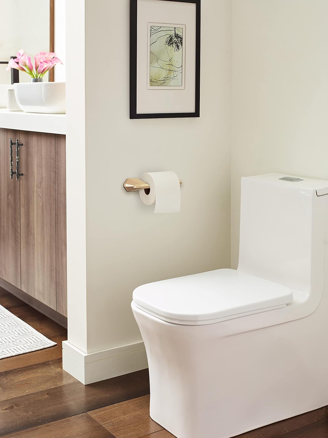 Amerock BH36041CZ Champagne Bronze Toilet Paper Holder 1