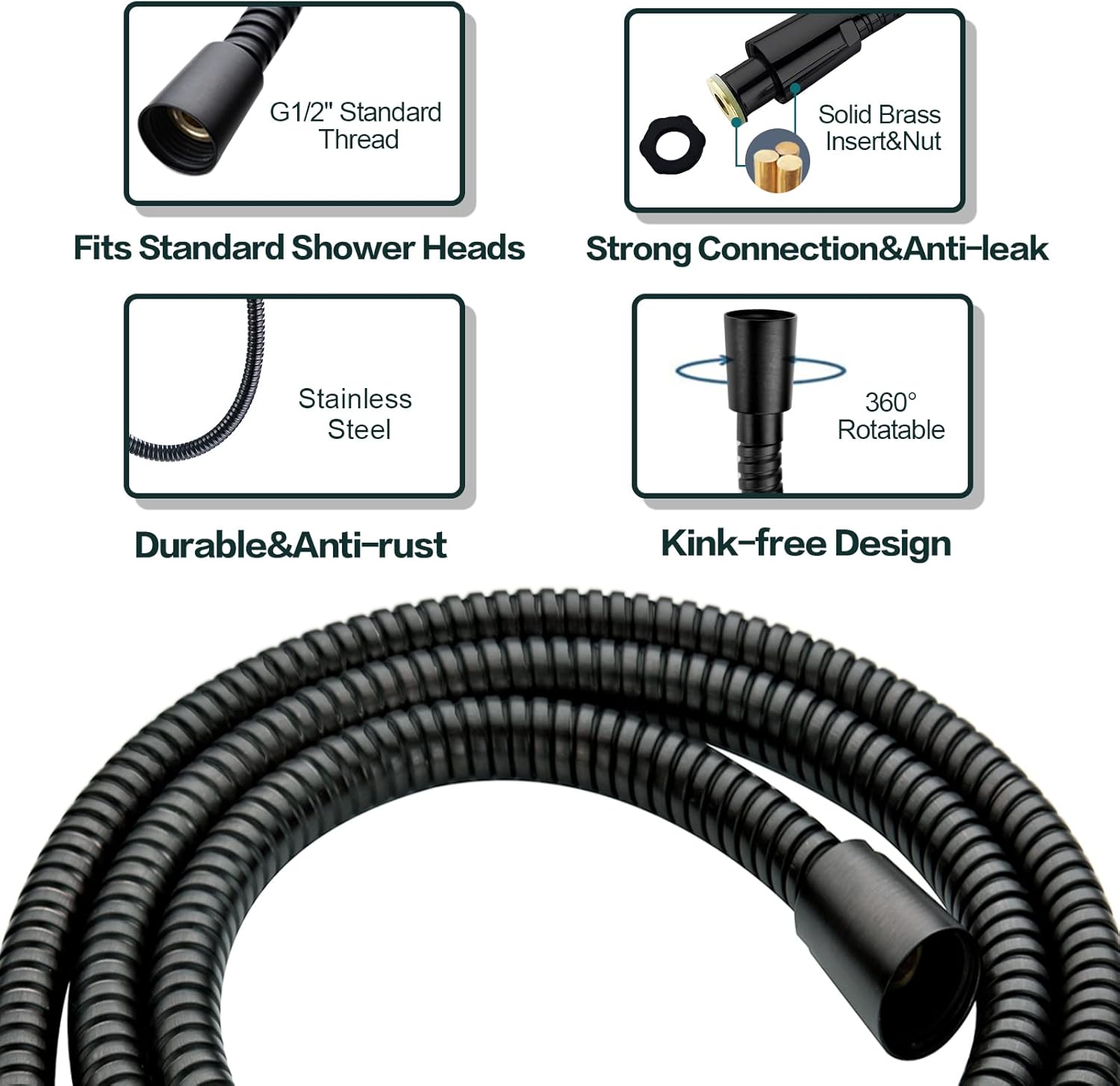 BRIGHT SHOWERS Dual Shower Head Combo Set