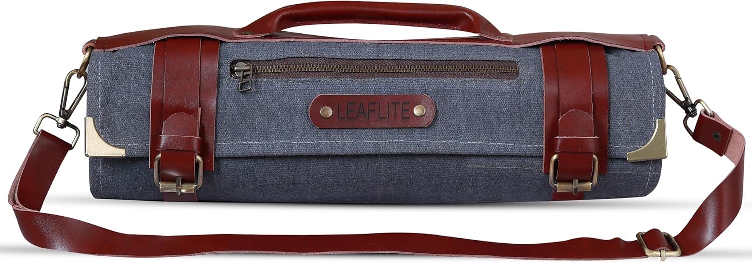 Leaflite 12-Pocket Chef Knife Roll Bag