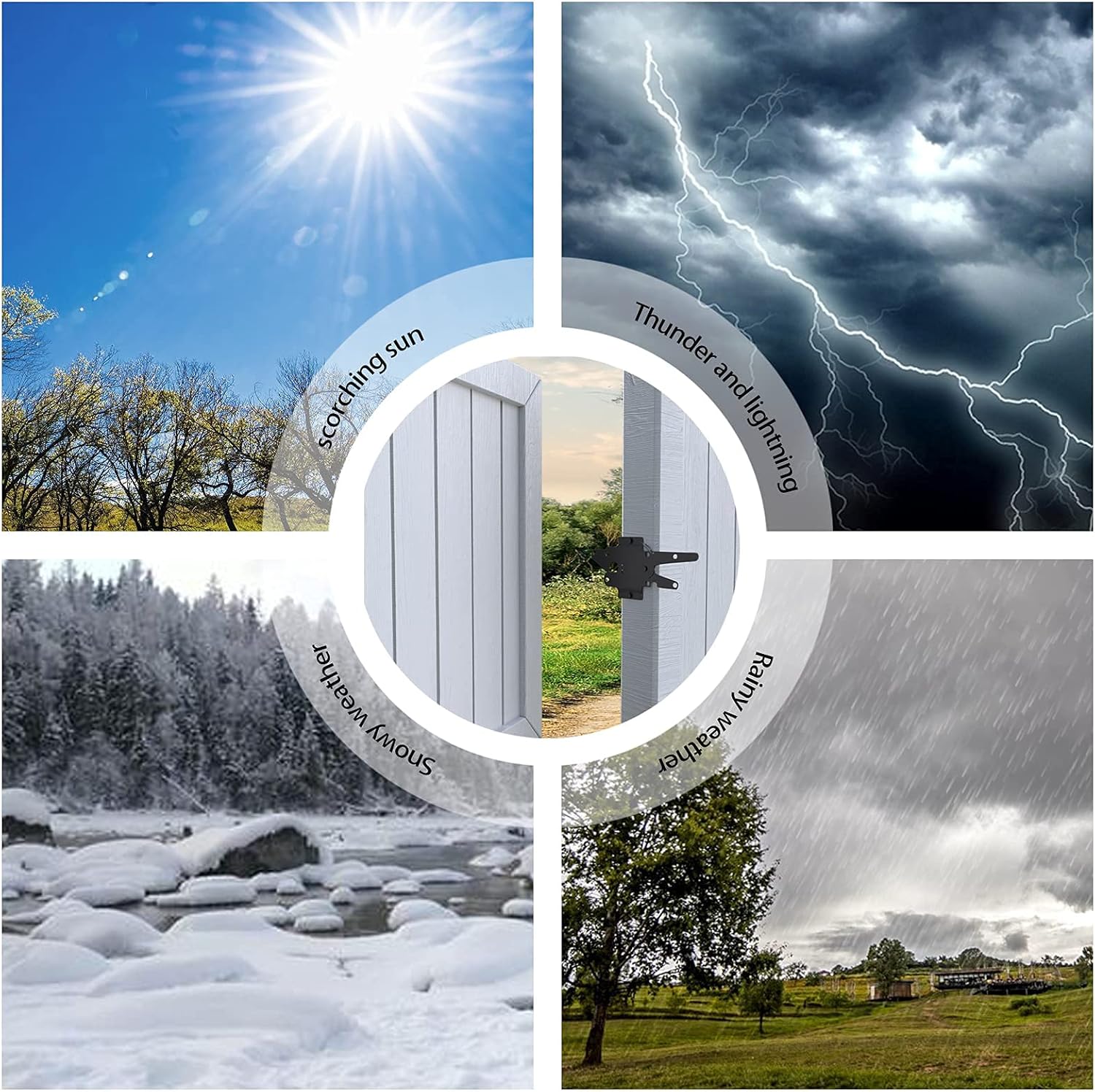 Durable Self-Closing Gate Latch for Outdoor Spaces