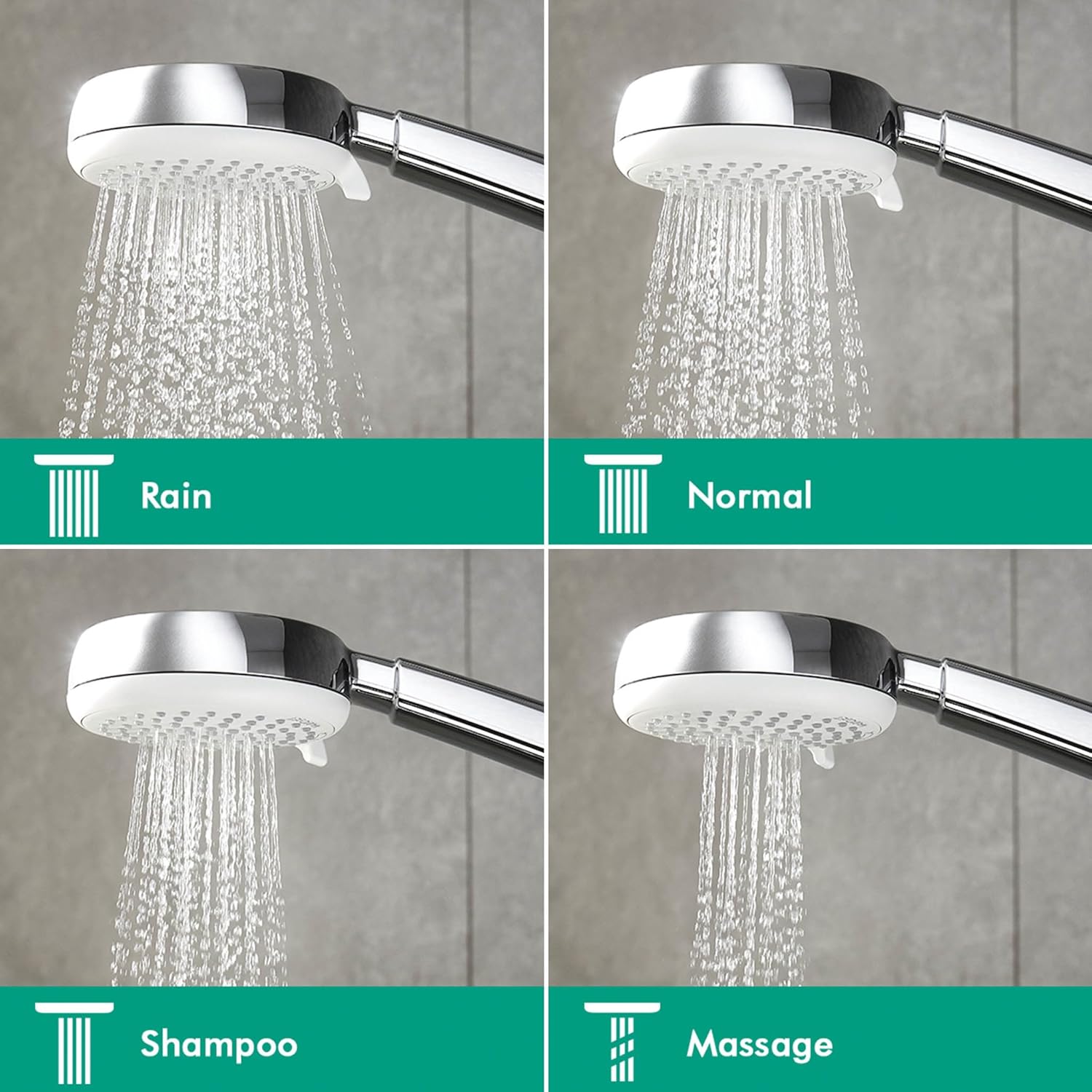 Versatile Handheld Shower by Hansgrohe Effortless Water Flow