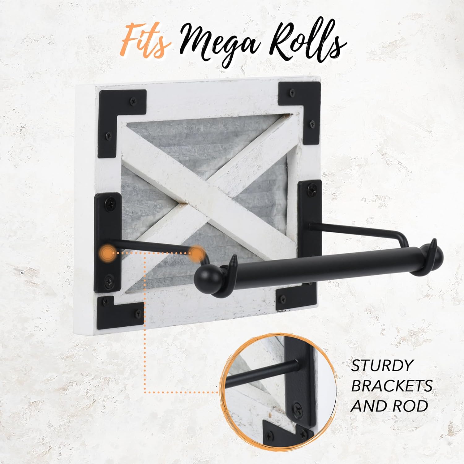 Autumn Alley Rustic Toilet Paper Holder - Farmhouse Style