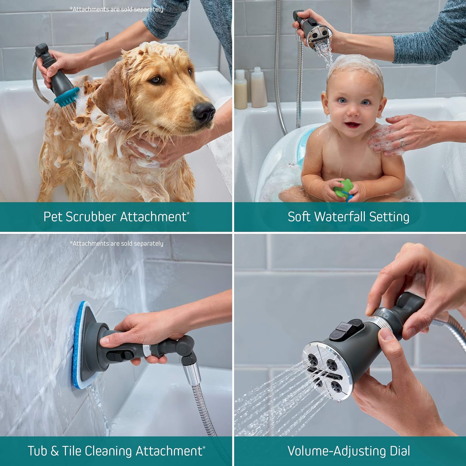 Peerless Sidekick Touch-Clean Showers for a Clean Powerful Experience