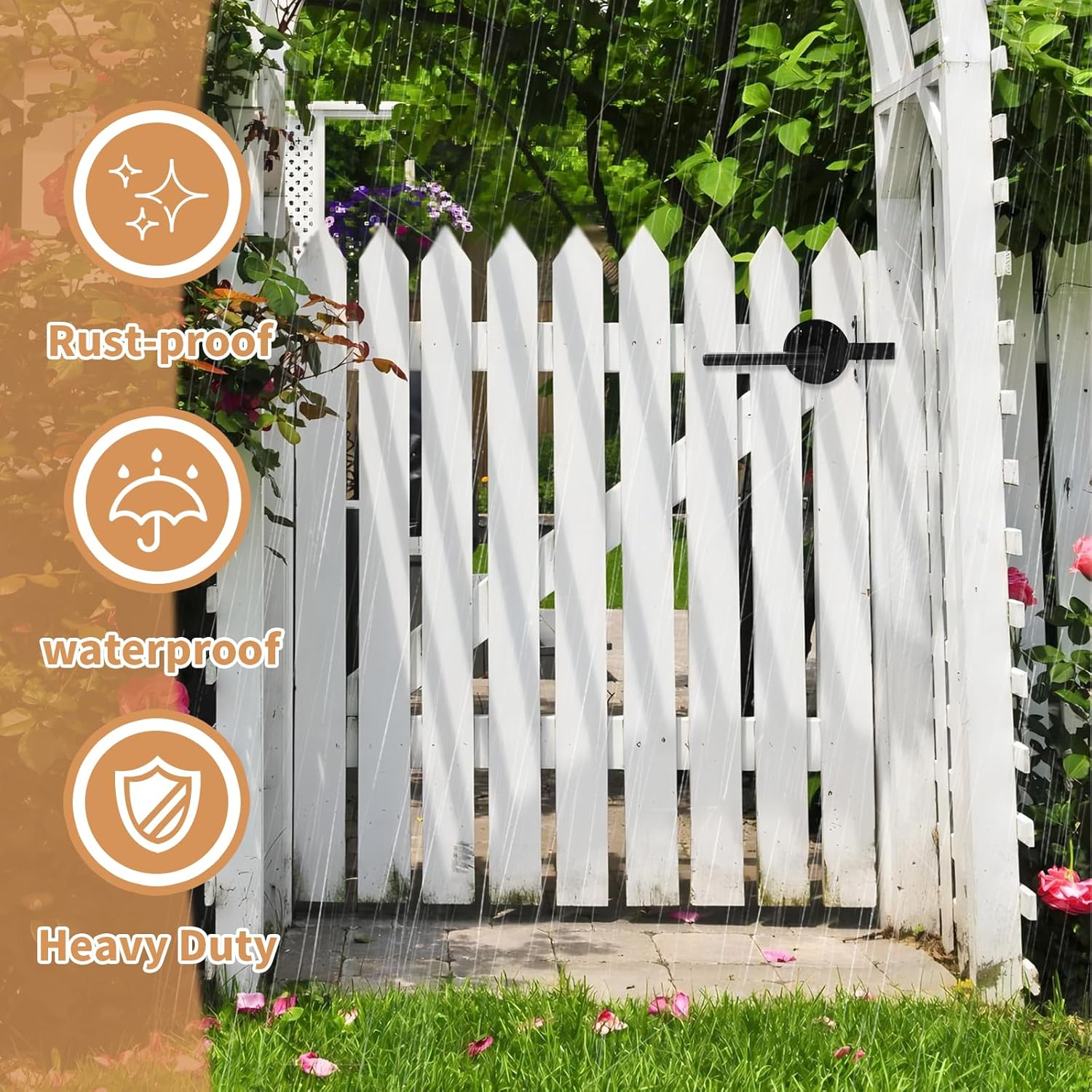 Durable Two-Sided Gate Latch for Outdoor Use