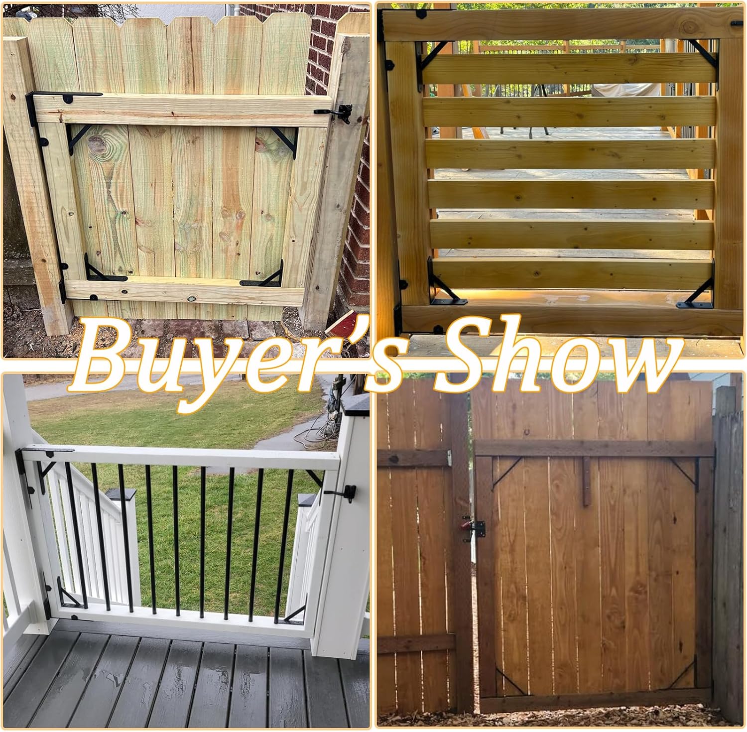 Heavy Duty Fence Gate Kit - Anti Sag Rust-Proof