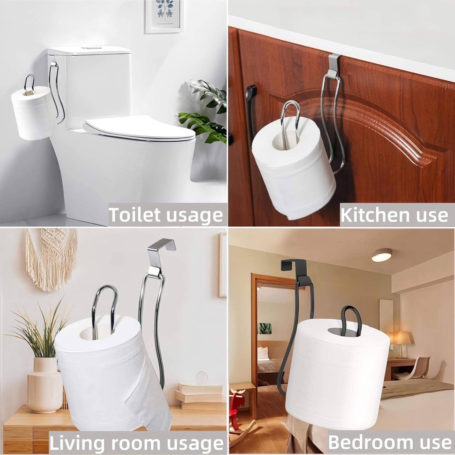 JWlock Stainless Steel Toilet Paper Holder 2-Pack