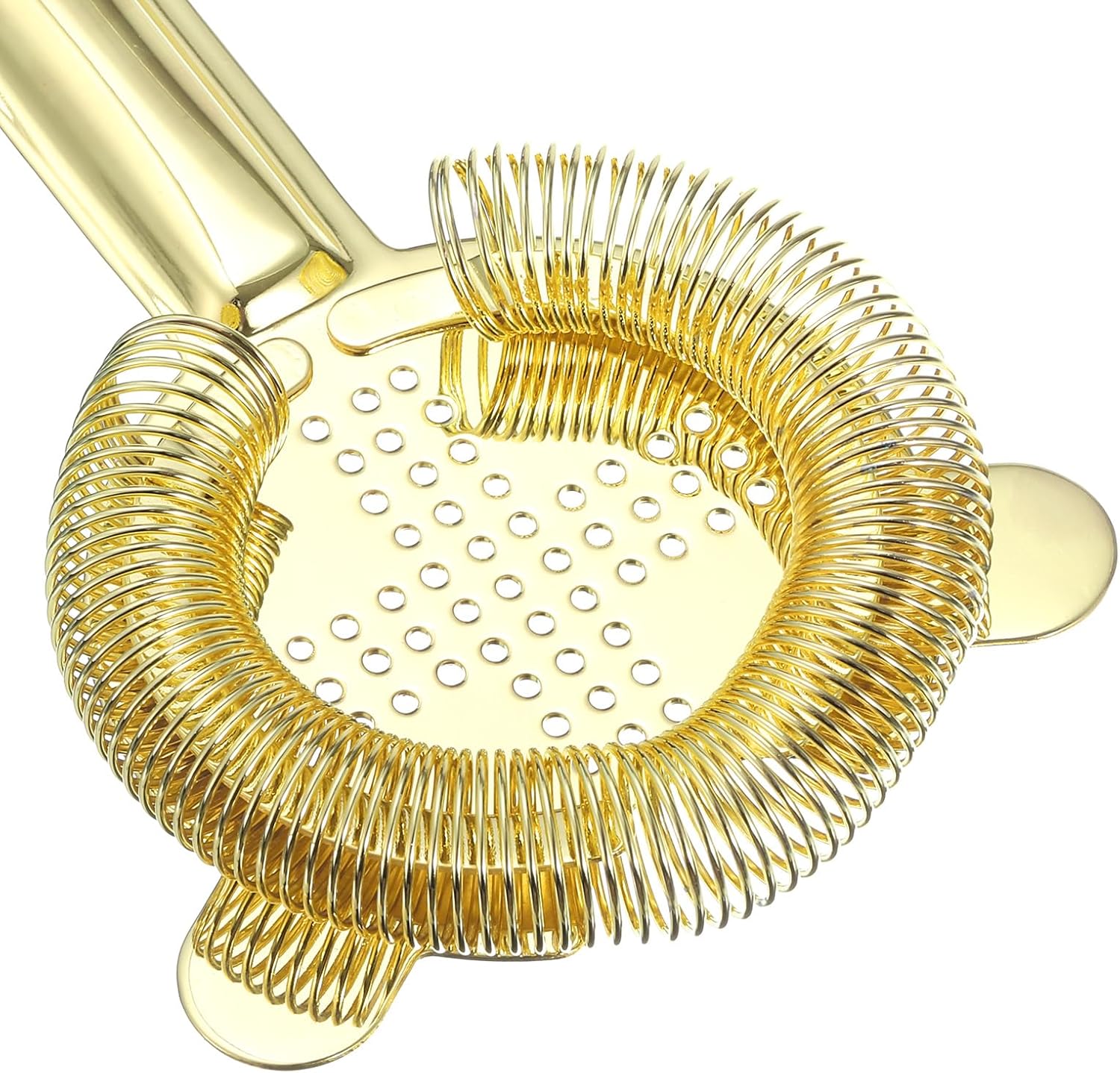 Cocktail Strainer - Stainless Steel Bar Tool for Drinks Gold 160mm
