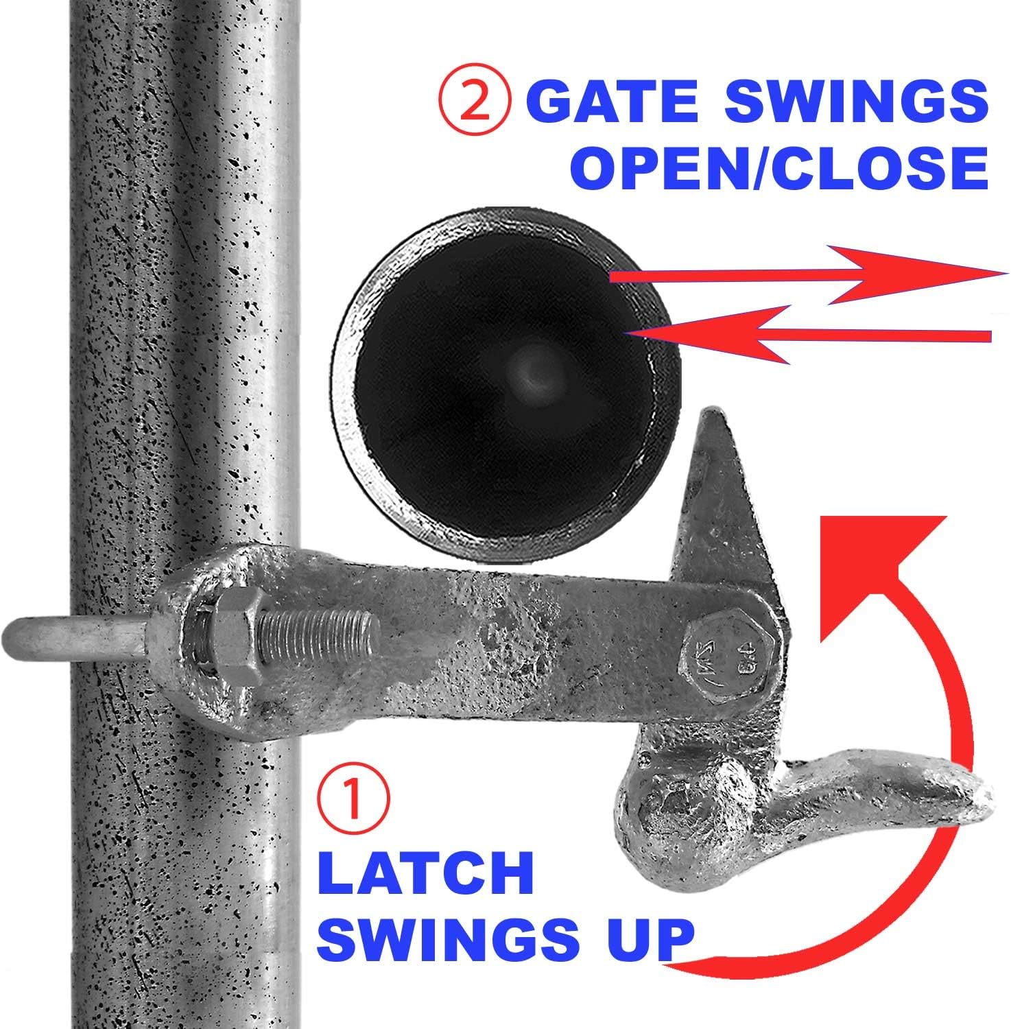 Duck Bill Gate Holdback Holds Your Fence Open 1-58 to 2-38