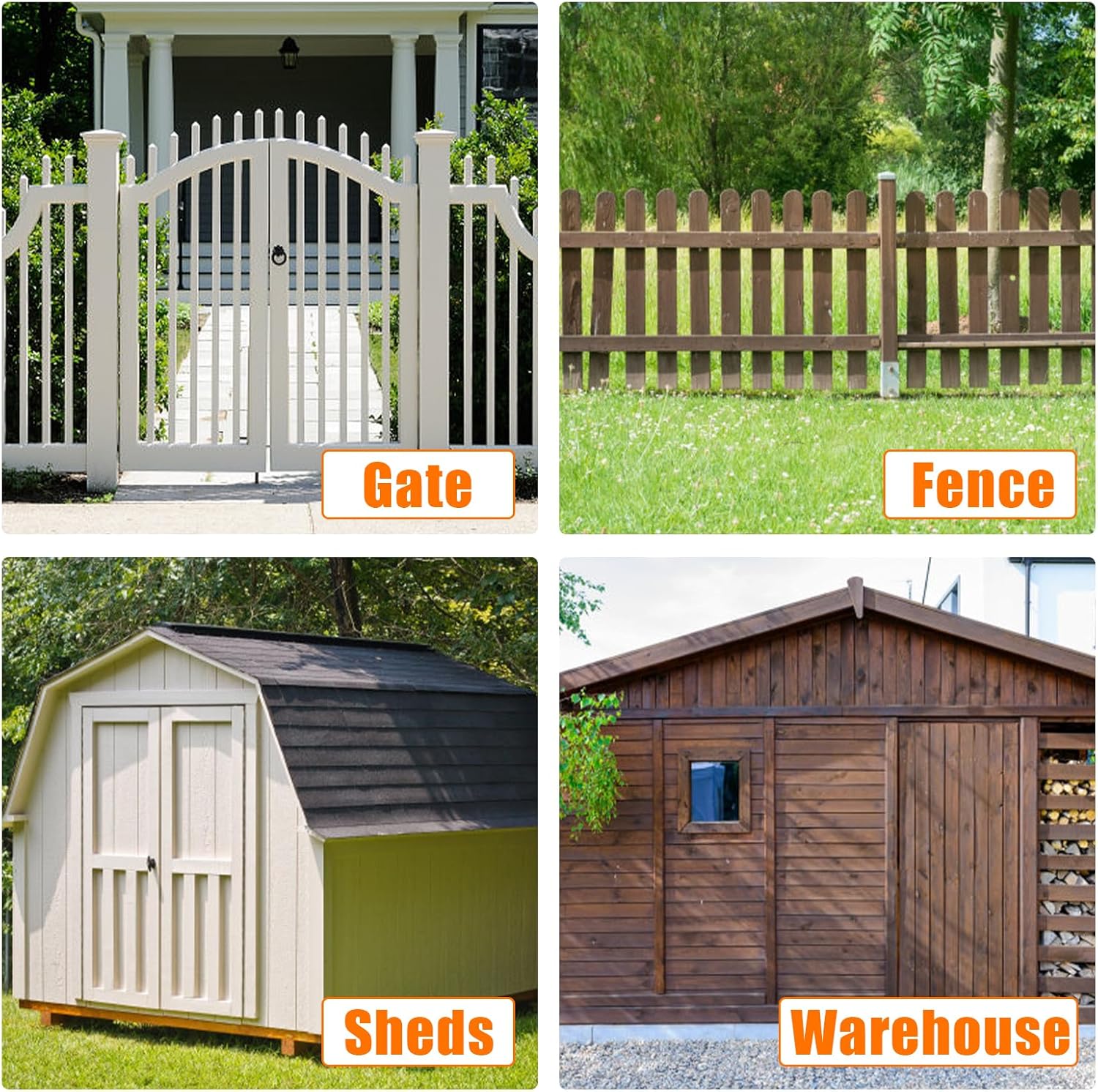 Durable Gate Hardware Set for Outdoor Use