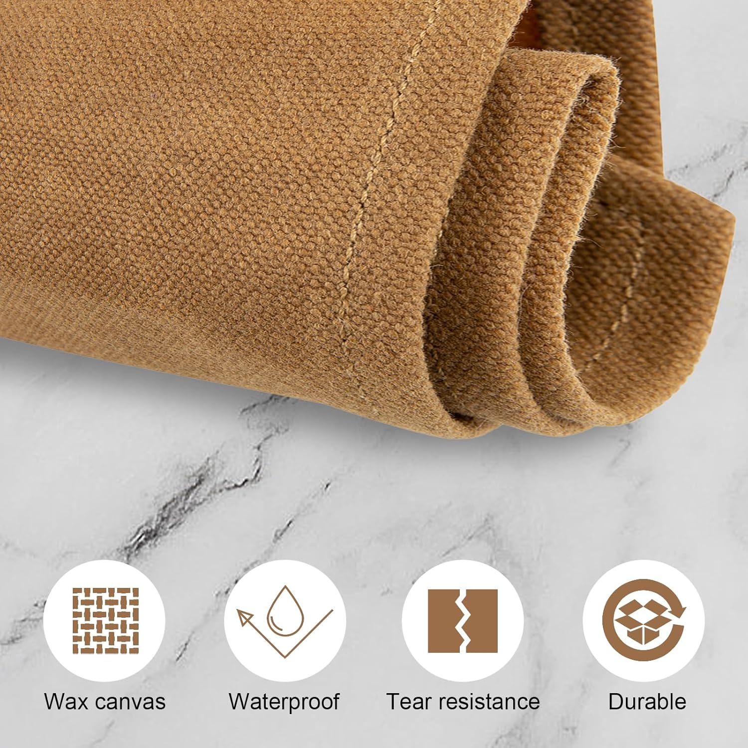 Qchengsan Knife Roll Bag with 8 Slots Khaki