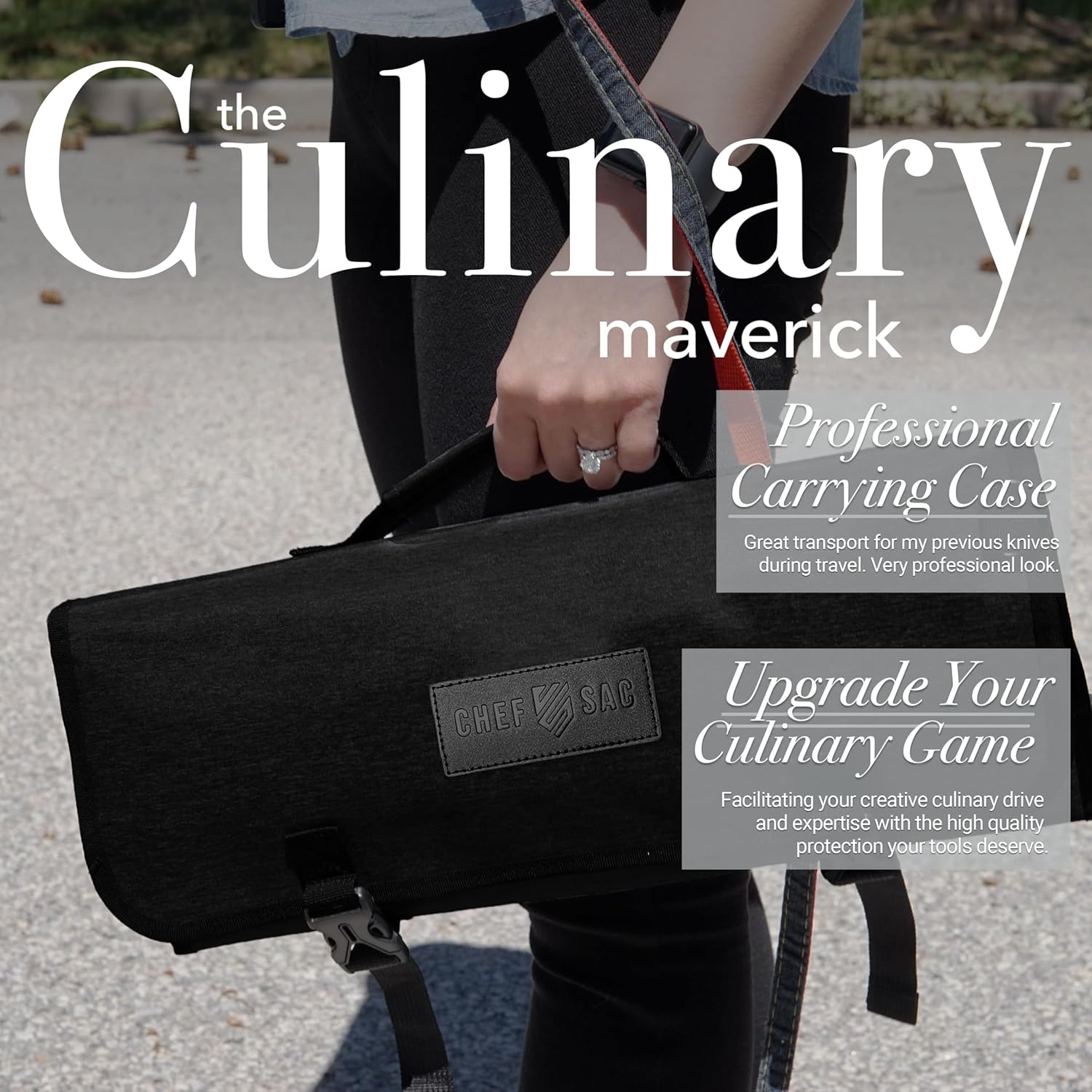 Chef Sac Chef Knife Roll Bag 8 Slots Night Black 1