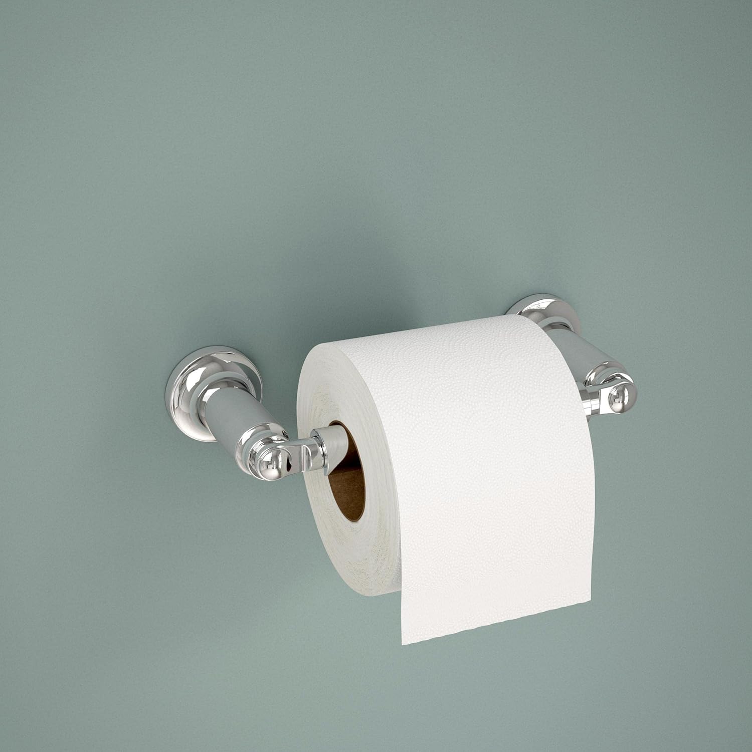 Pivoting Toilet Paper Holder for Organization