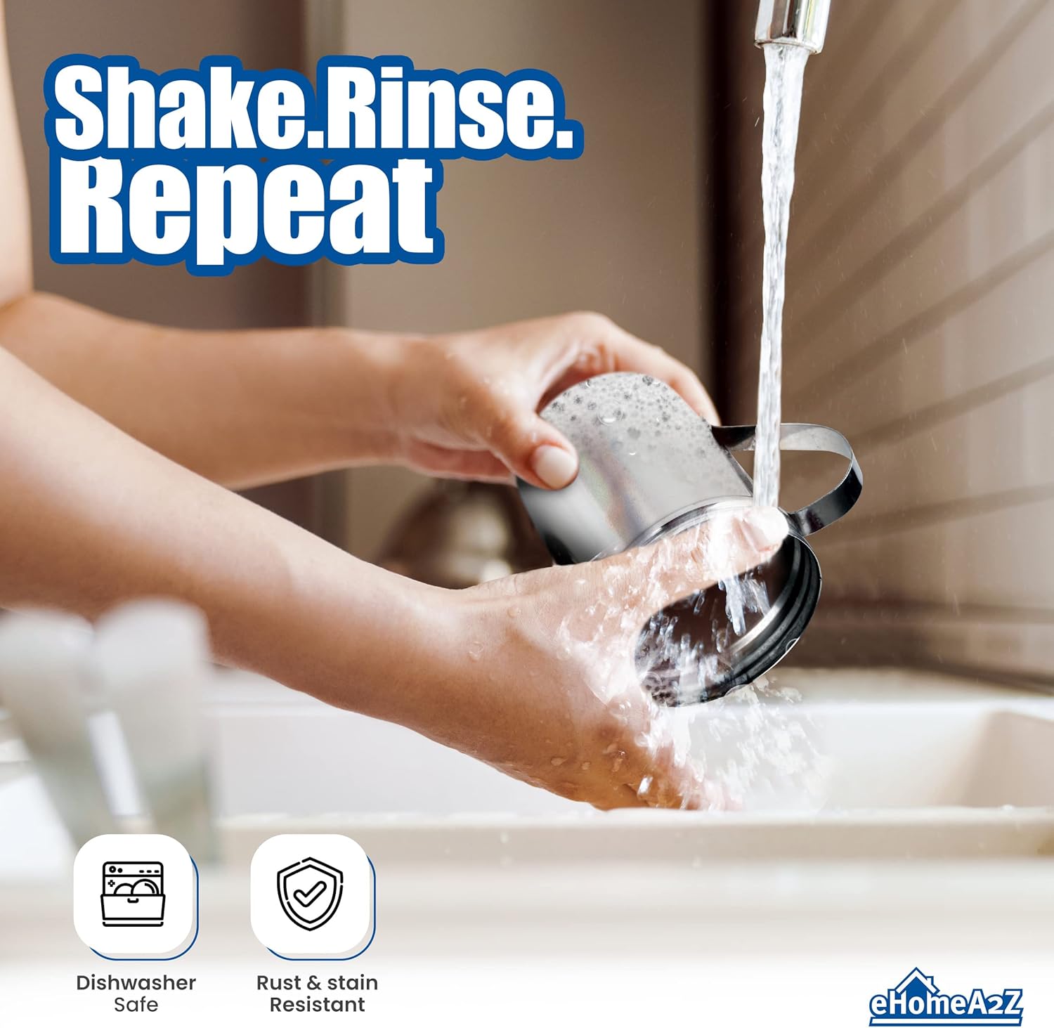 EHOMEA2Z 10 oz Stainless Steel Dredge Shaker 1