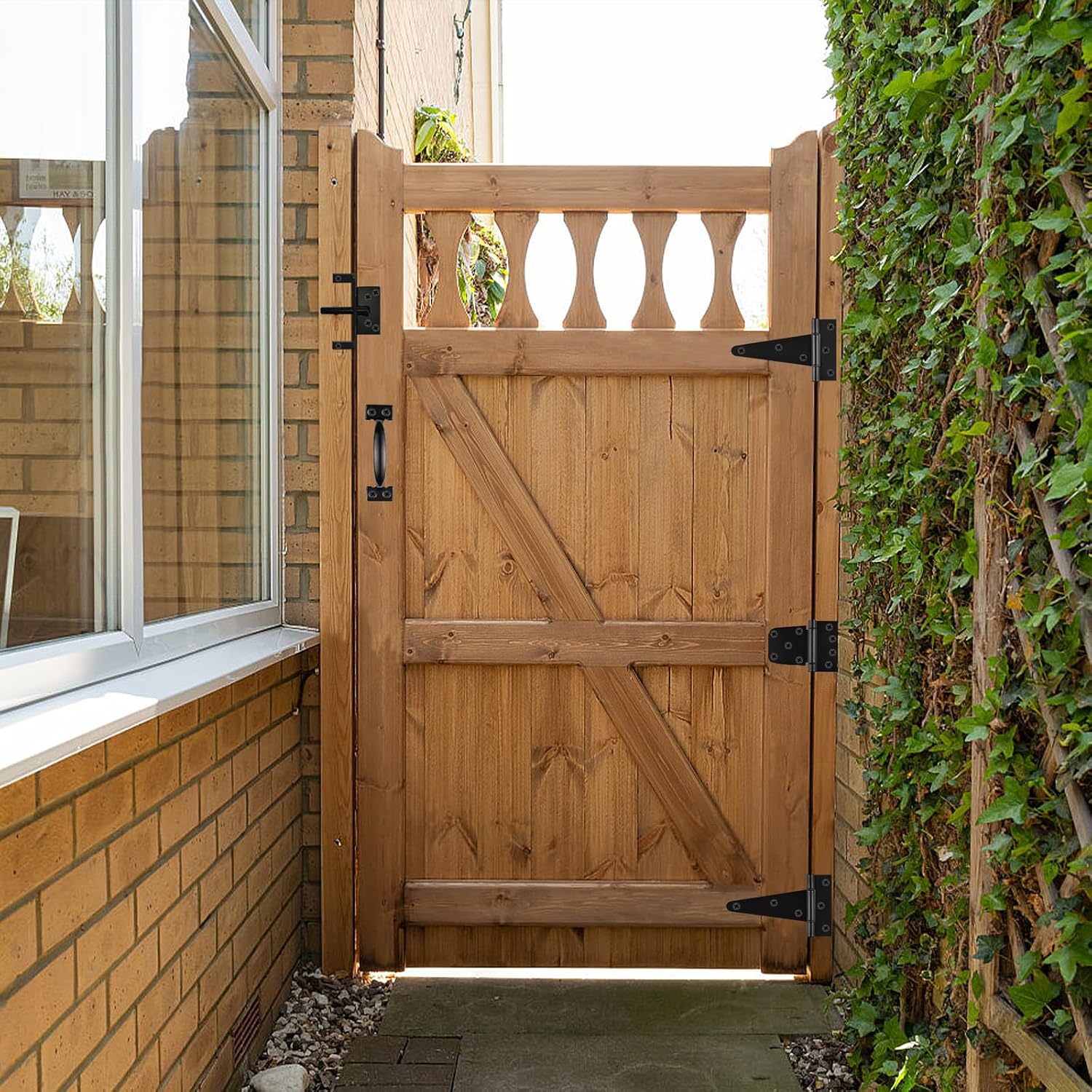 KAXIWEI Heavy Duty Gate Latch Set - Secure Style Your Fence