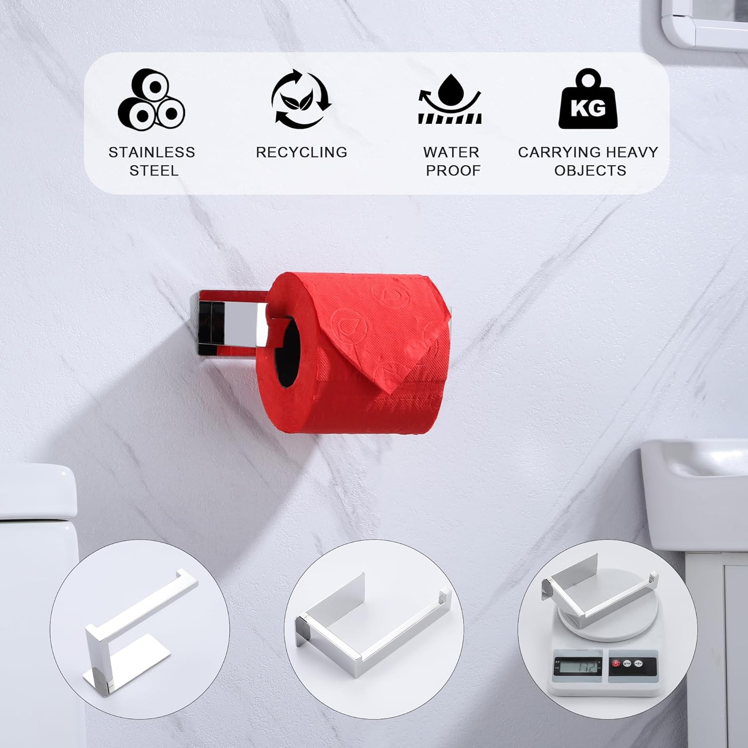 High-Quality Stainless Steel Toilet Paper Holder