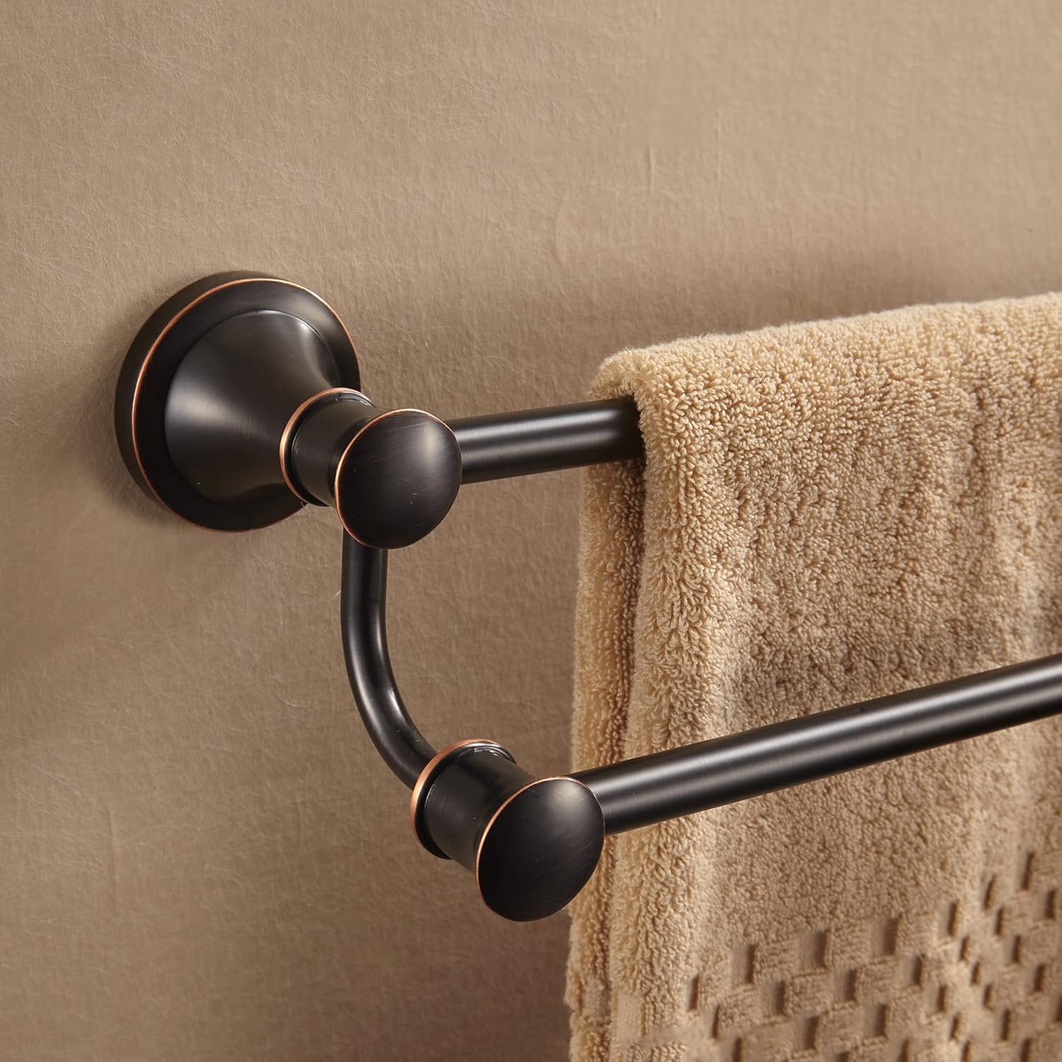WOLIBEER Bronze Towel Holder 180 Rotatable