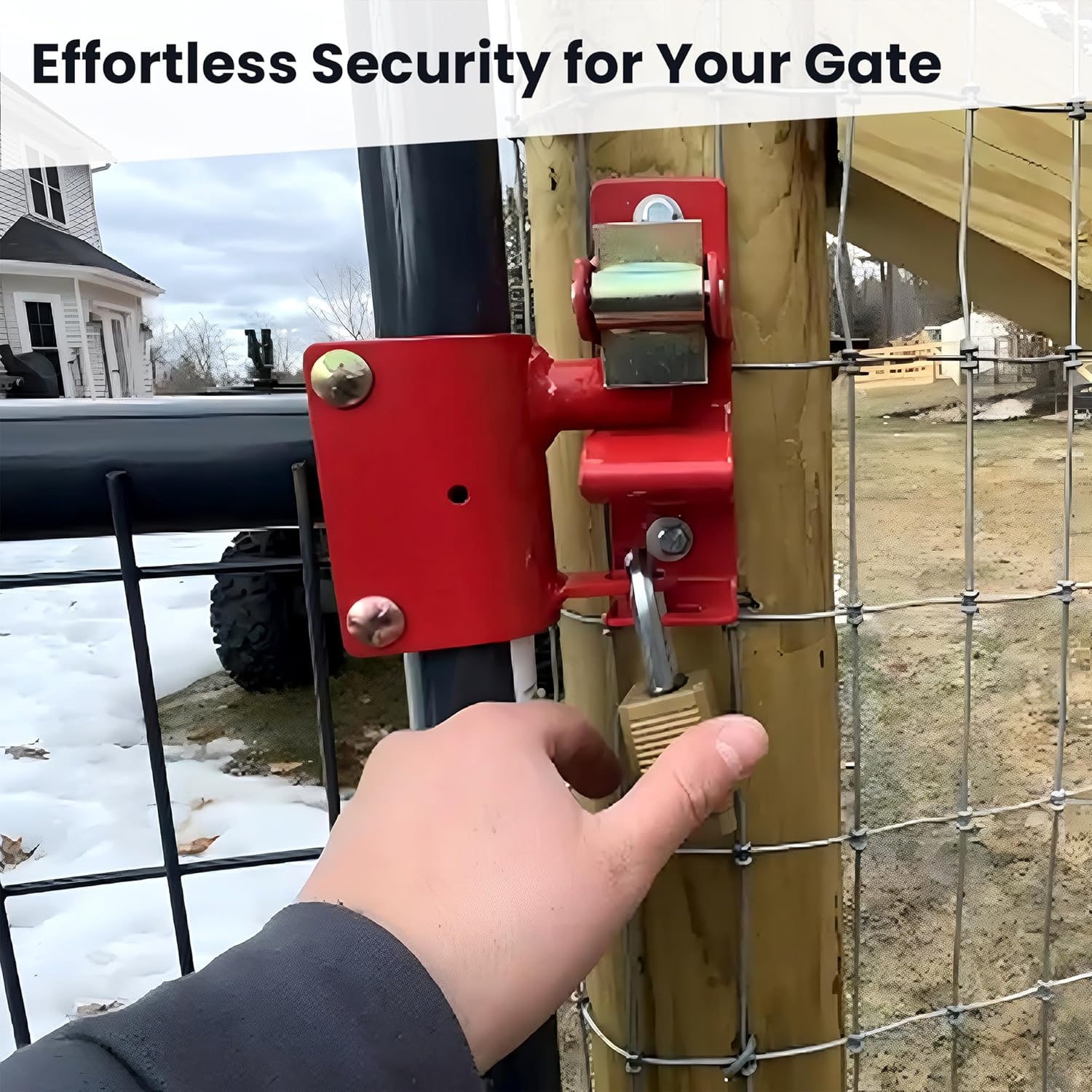 Virtionz OneWay Gate Latch for Metal Gates Blocks Invasions Easy Access