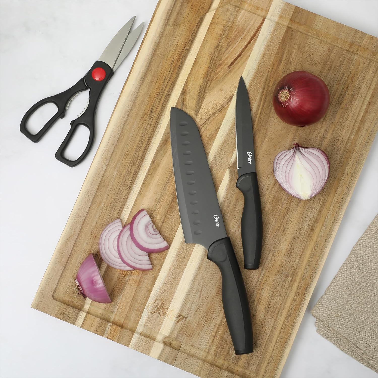 Oster Slicecraft 14-Piece Knife Block Set - Black