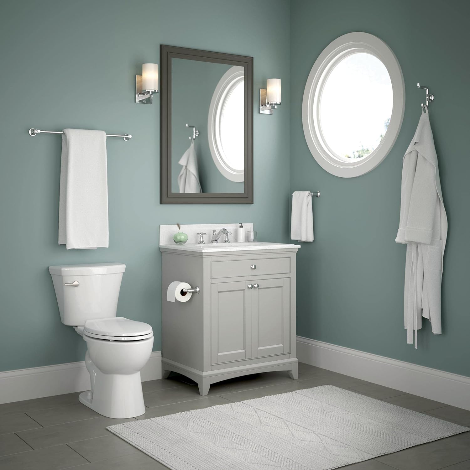 Pivoting Toilet Paper Holder for Organization