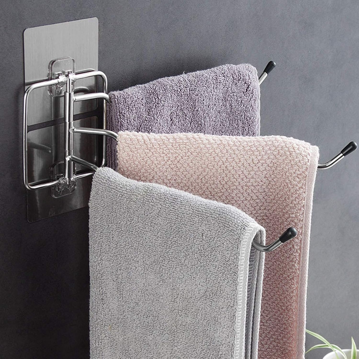 Luxury Bath Towel Holder with Swivel Bar