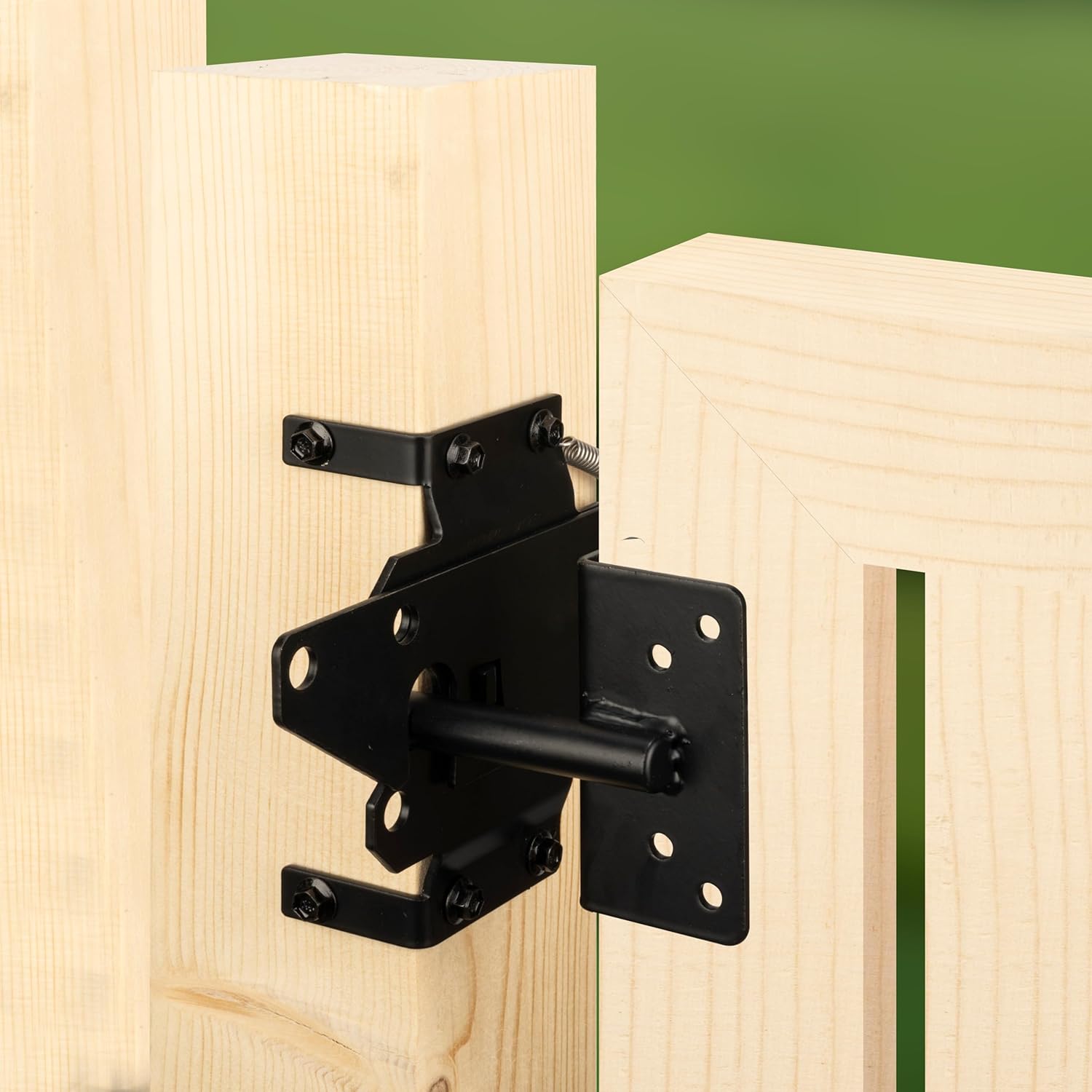 HTHOOOME Heavy Duty Self-Locking Gate Latch