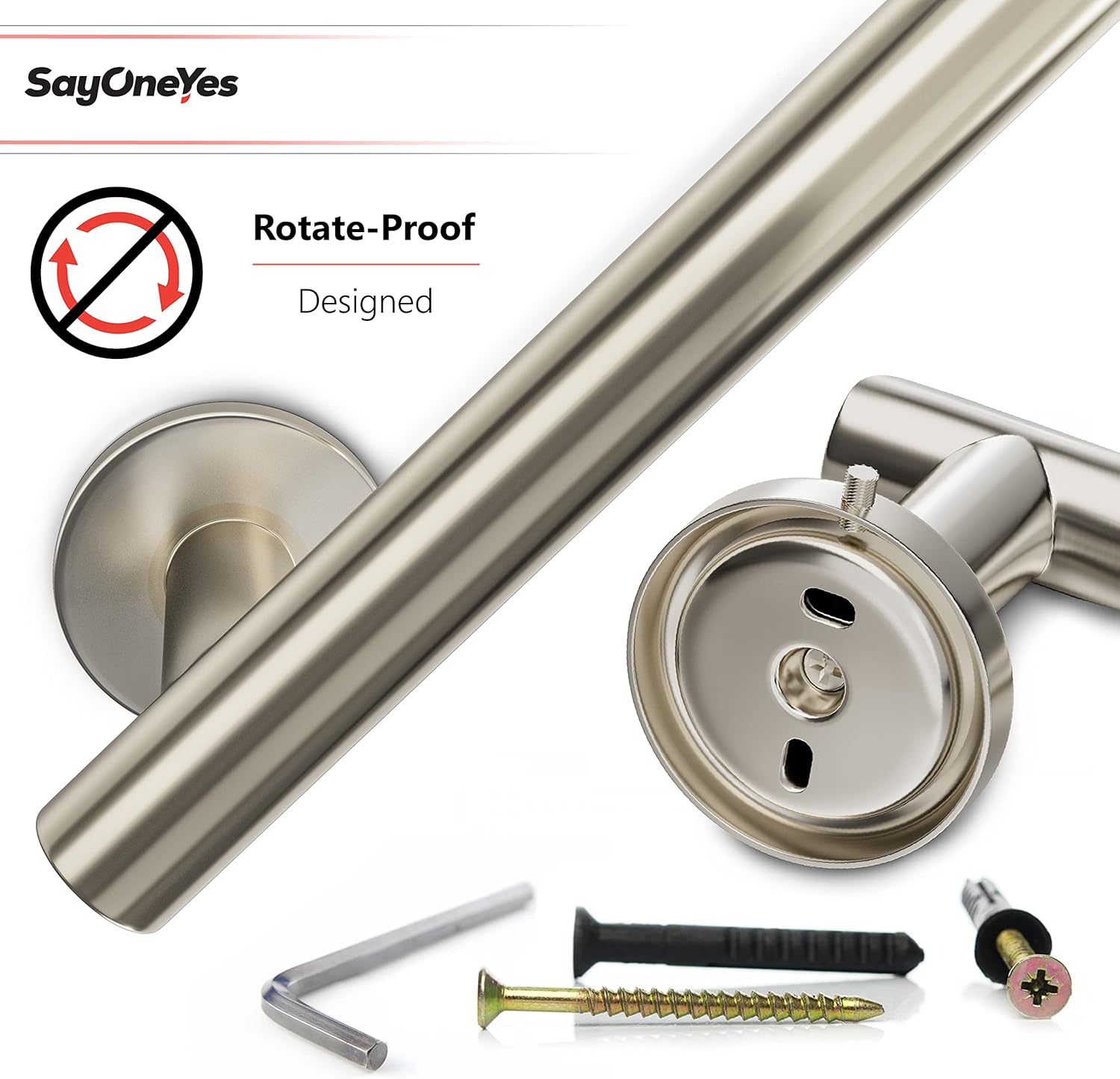 Luxury Brushed Nickel Toilet Paper Holder