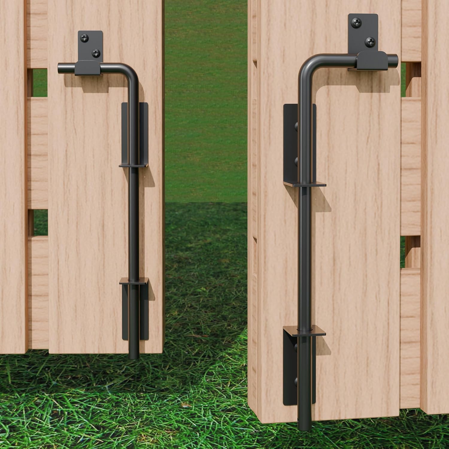 Durable 12 Cane Bolt Gate Latch Black Steel