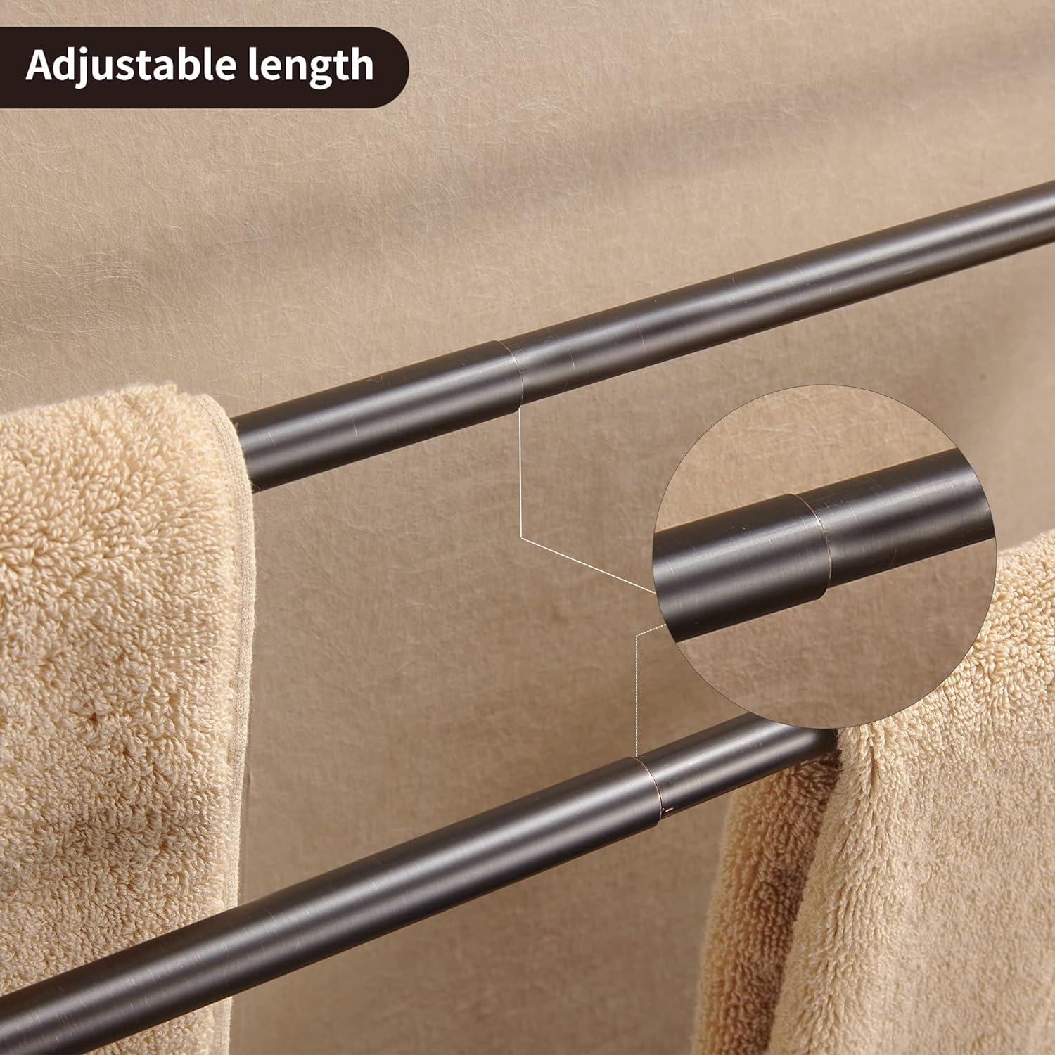 WOLIBEER Bronze Towel Holder 180 Rotatable