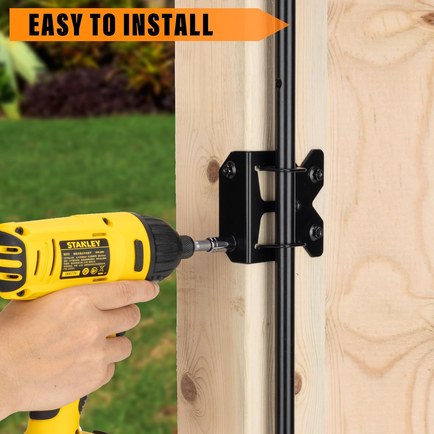 Upgrade 18 Heavy Duty Cane Bolt Gate Drop Rod