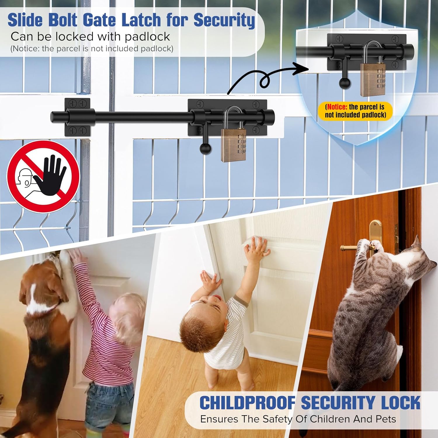 Premium Barrel Bolt Latch Door Lock for Rust-Resistant Use
