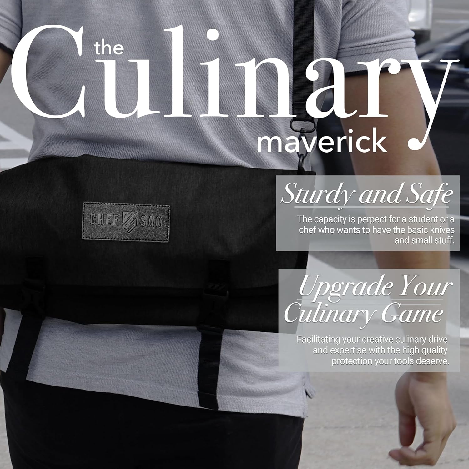 Chef Sac Chef Knife Roll Bag 8 Slots Night Black 1