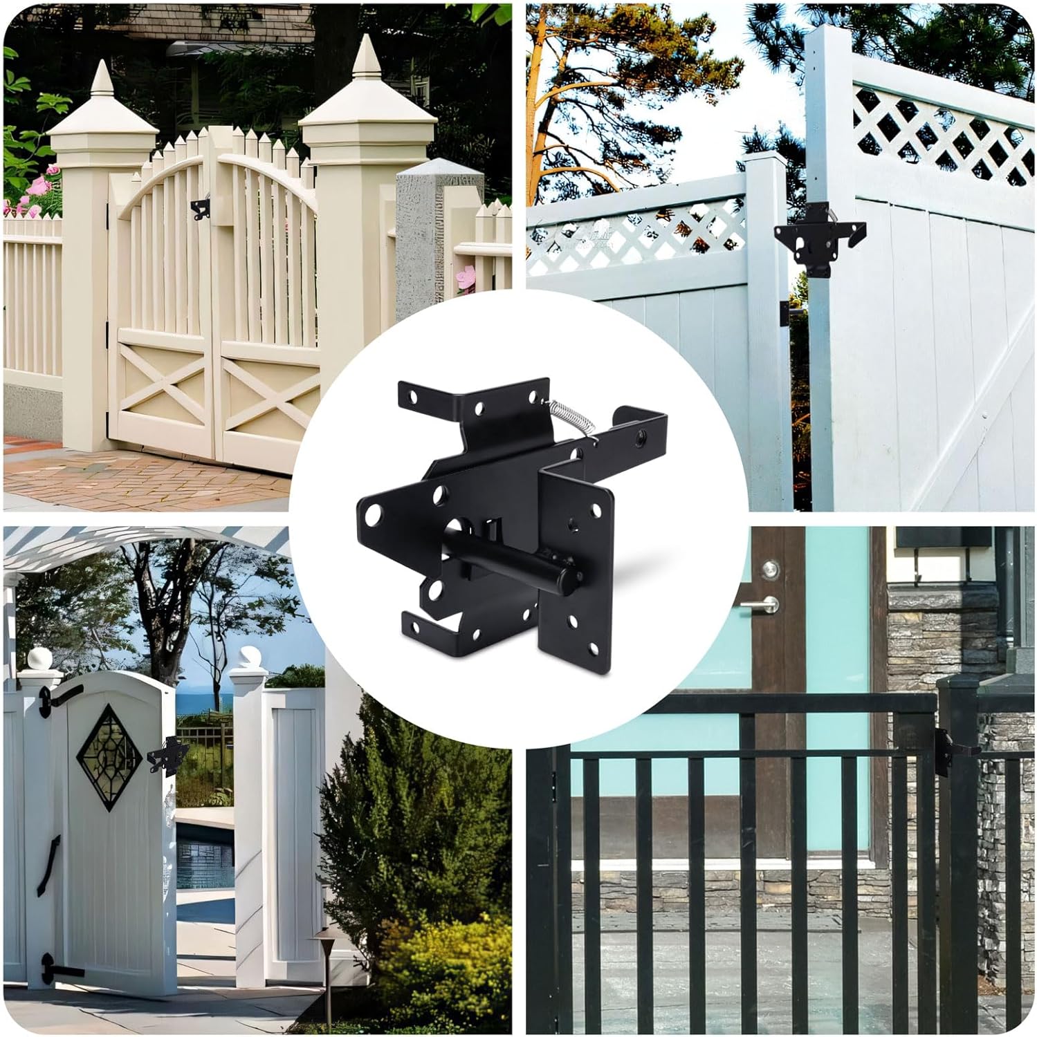 Xiuying Feng Self-Locking Gate Latch - Durable Fence Security