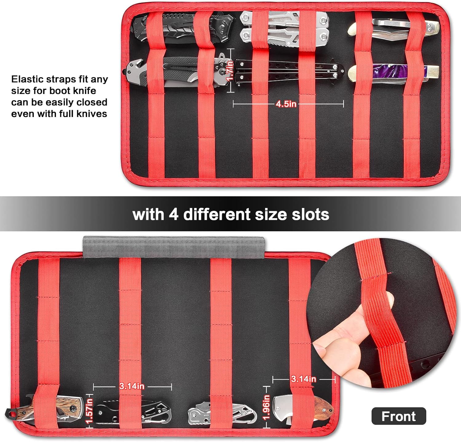 Casmilee Knife Display Case for 64 Pocket Knives