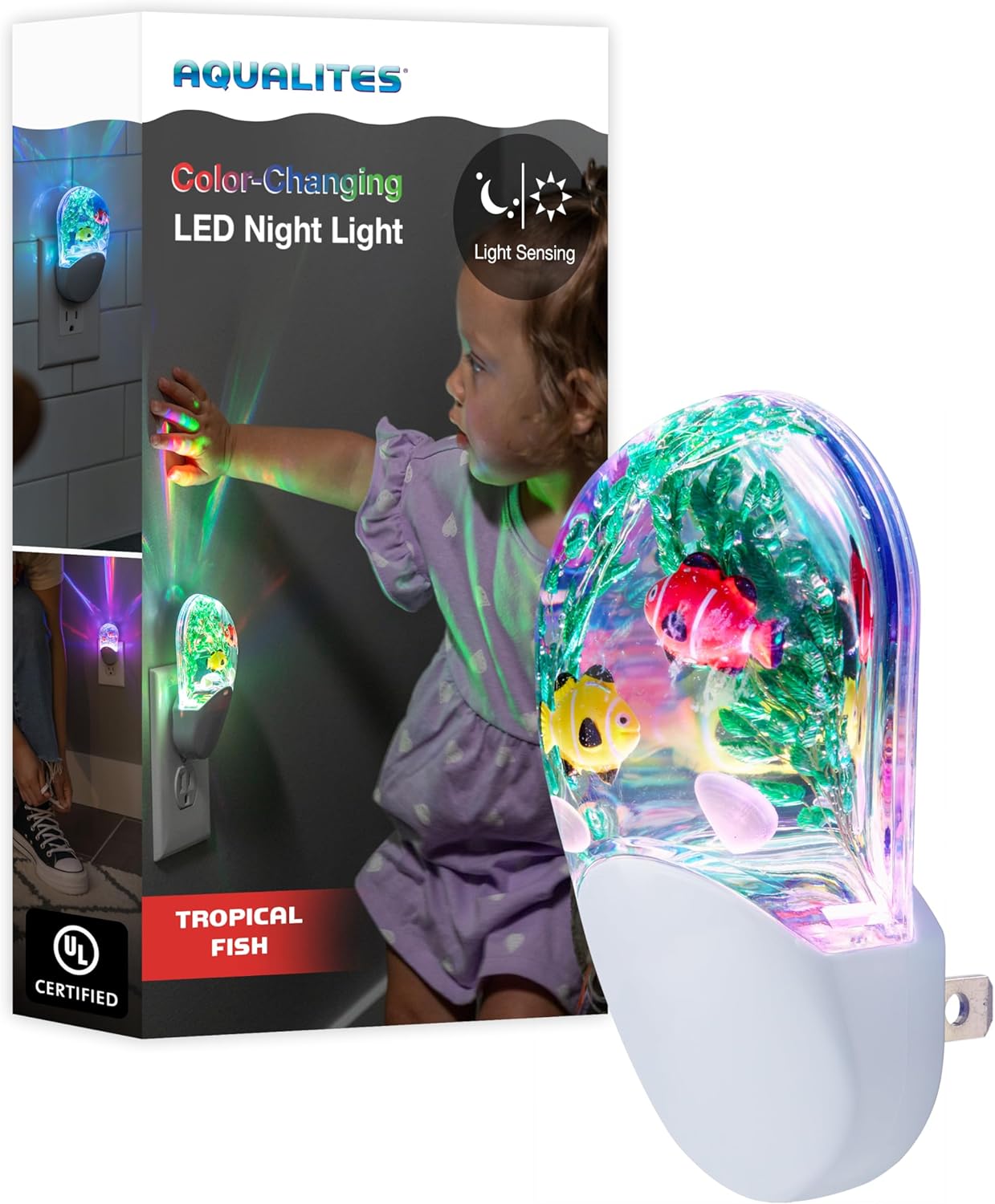 Lights By Night Tropical Aqualites LED Night Light