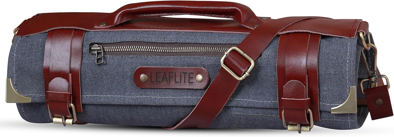 Leaflite 12-Pocket Chef Knife Roll Bag
