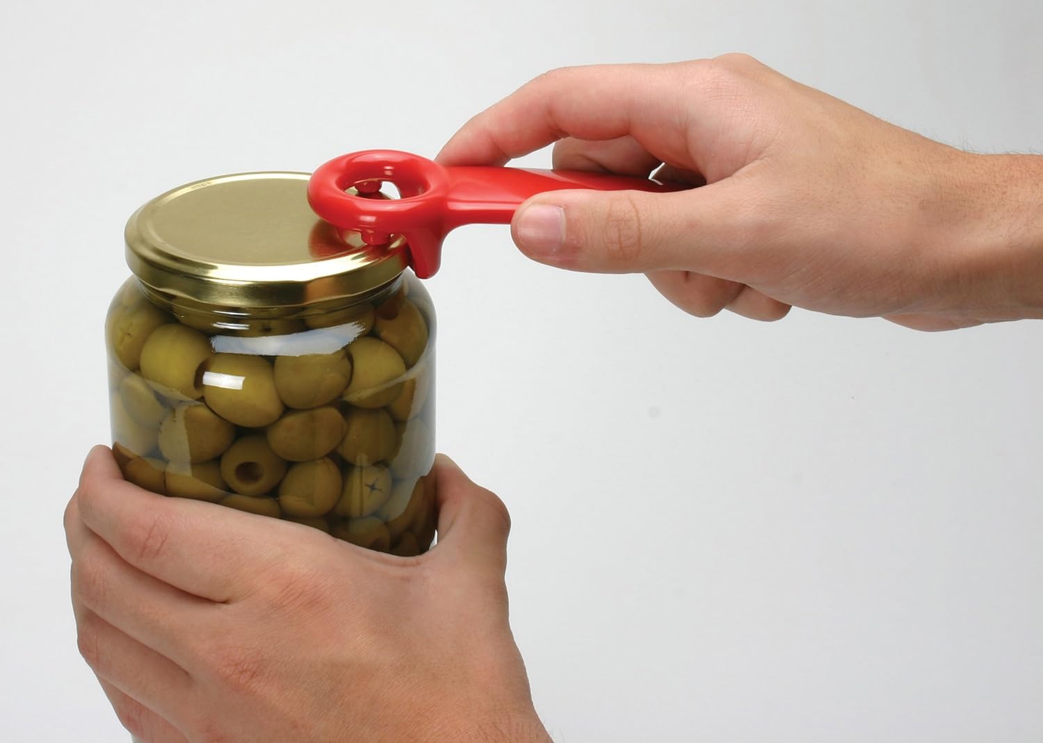 Brix JarKey Original Jar Opener Set of 2 Red