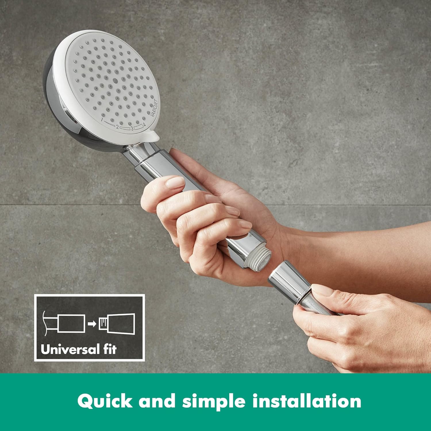 Versatile Handheld Shower by Hansgrohe Effortless Water Flow