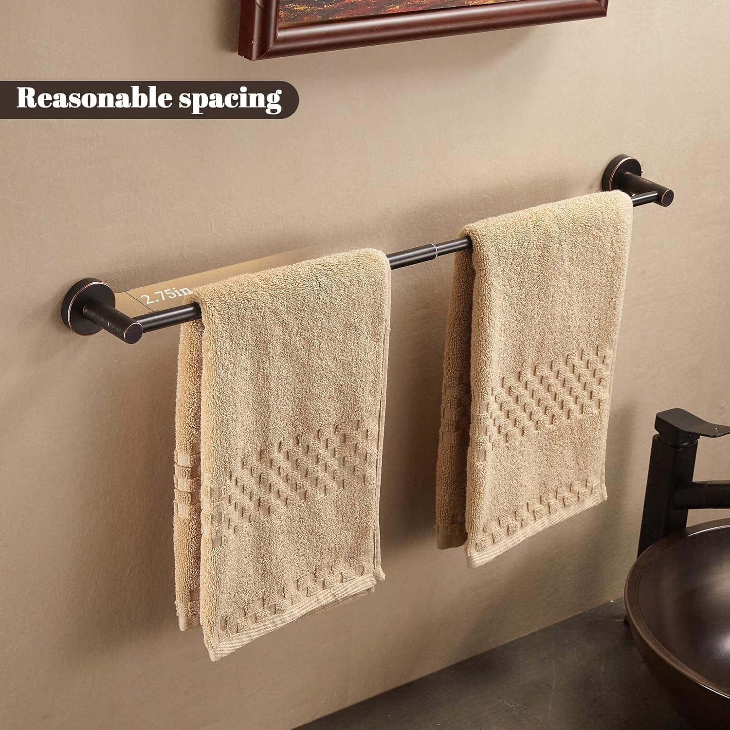 BigBig Home Bronze Towel Holder with 180 Rotation