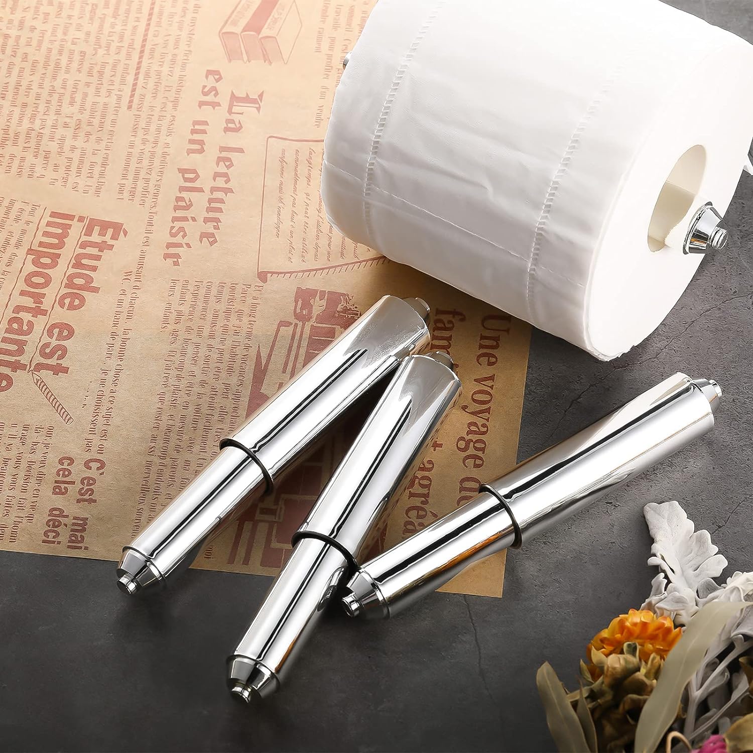 Bathroom Essential - Chrome TPM Holder