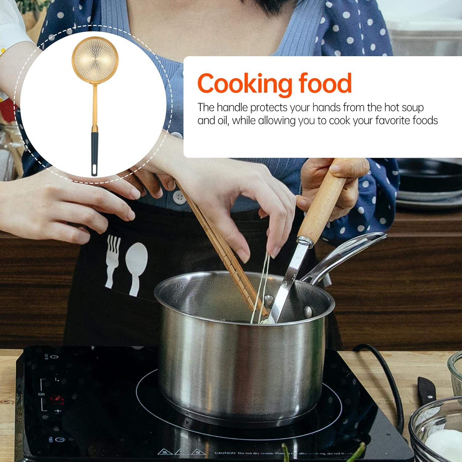 Hemoton 1pc Multi-Function Skimmer Spoon