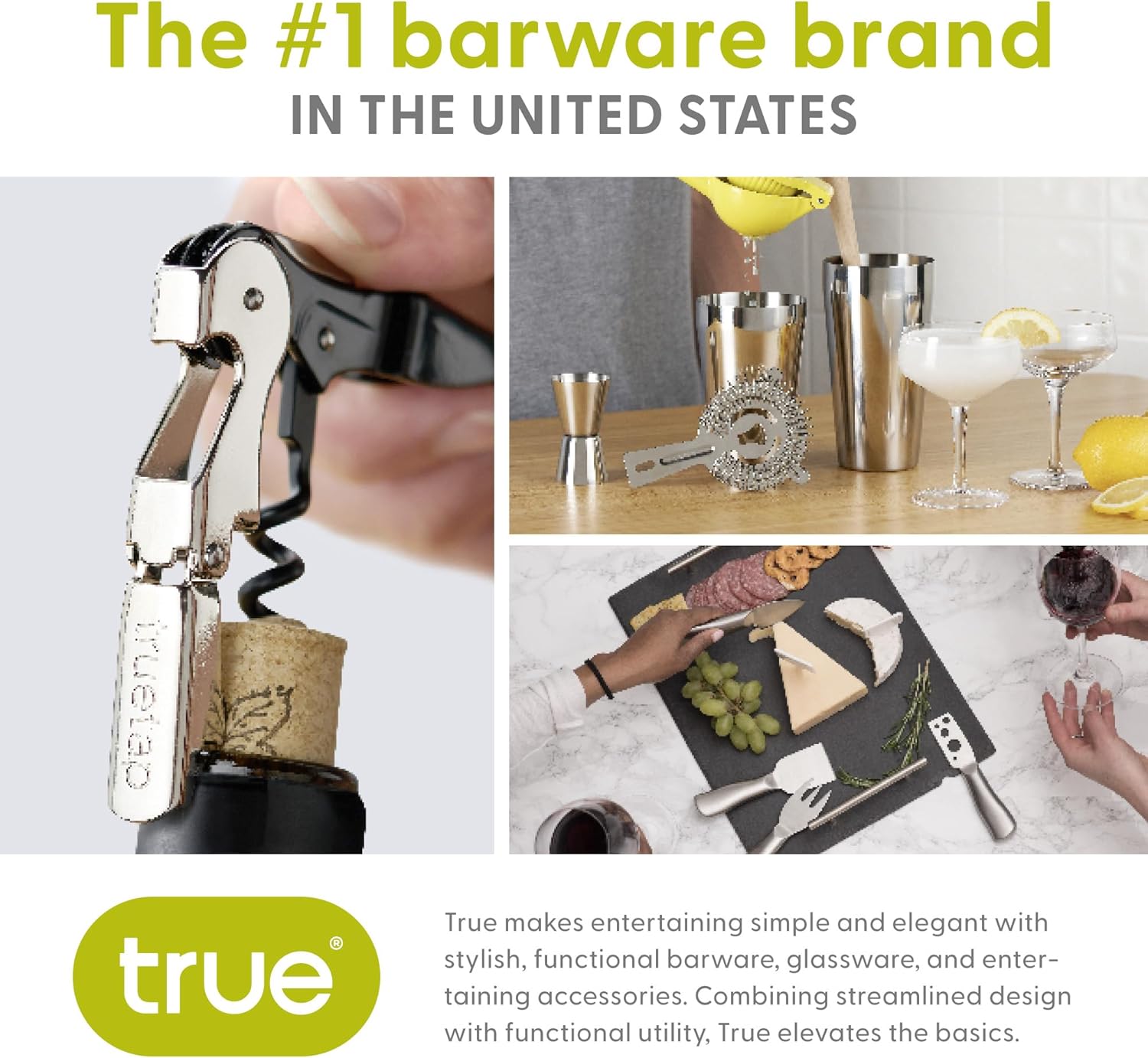 True Decanter Growler Brush - No-Scratch Reusable Cleaning Tool