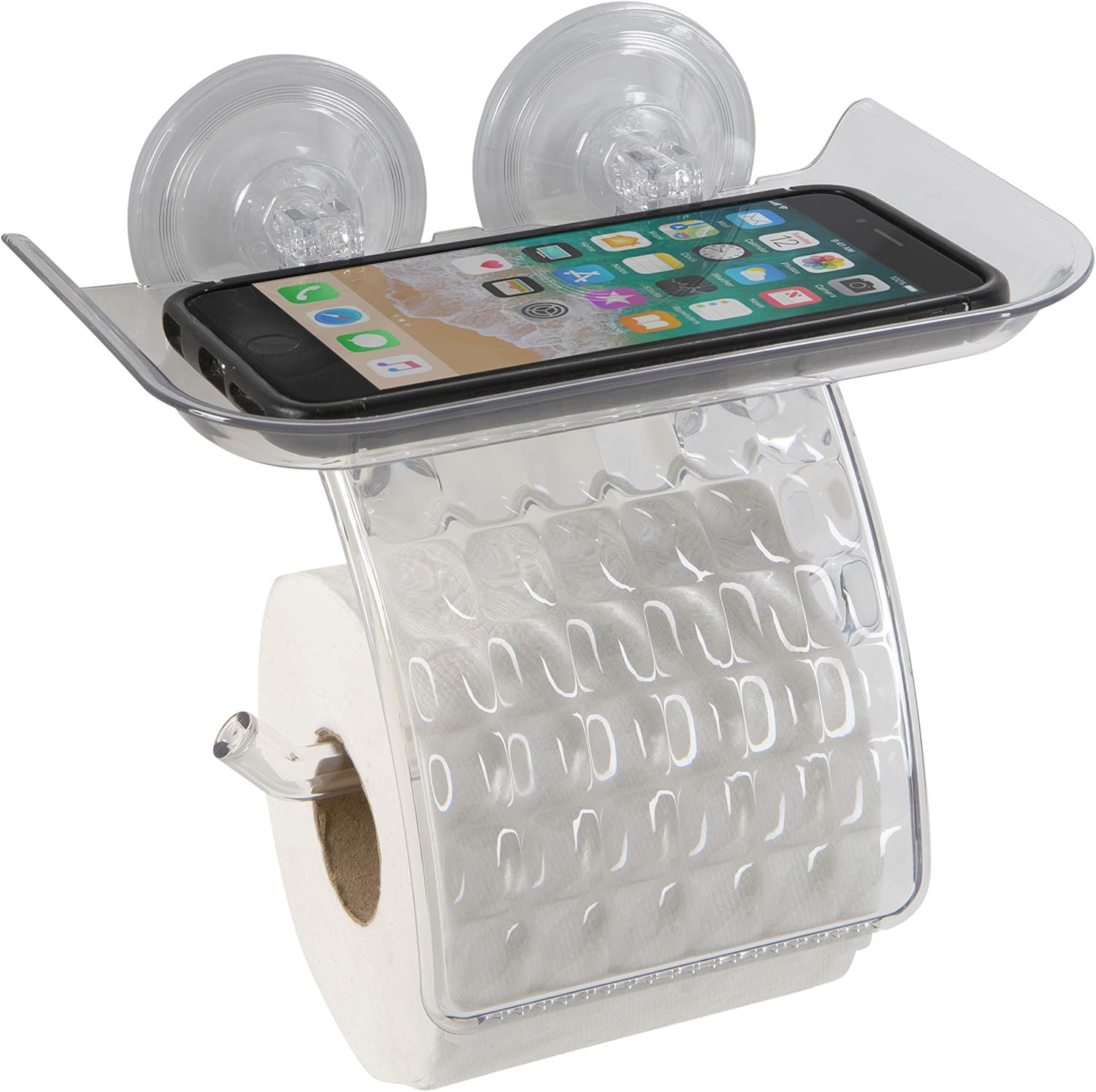 Bath Bliss Suction Cup Toilet Paper Holder