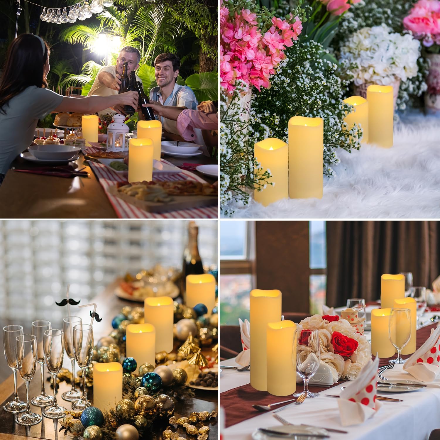 24-Pack LED Flameless Candles with Remote Control