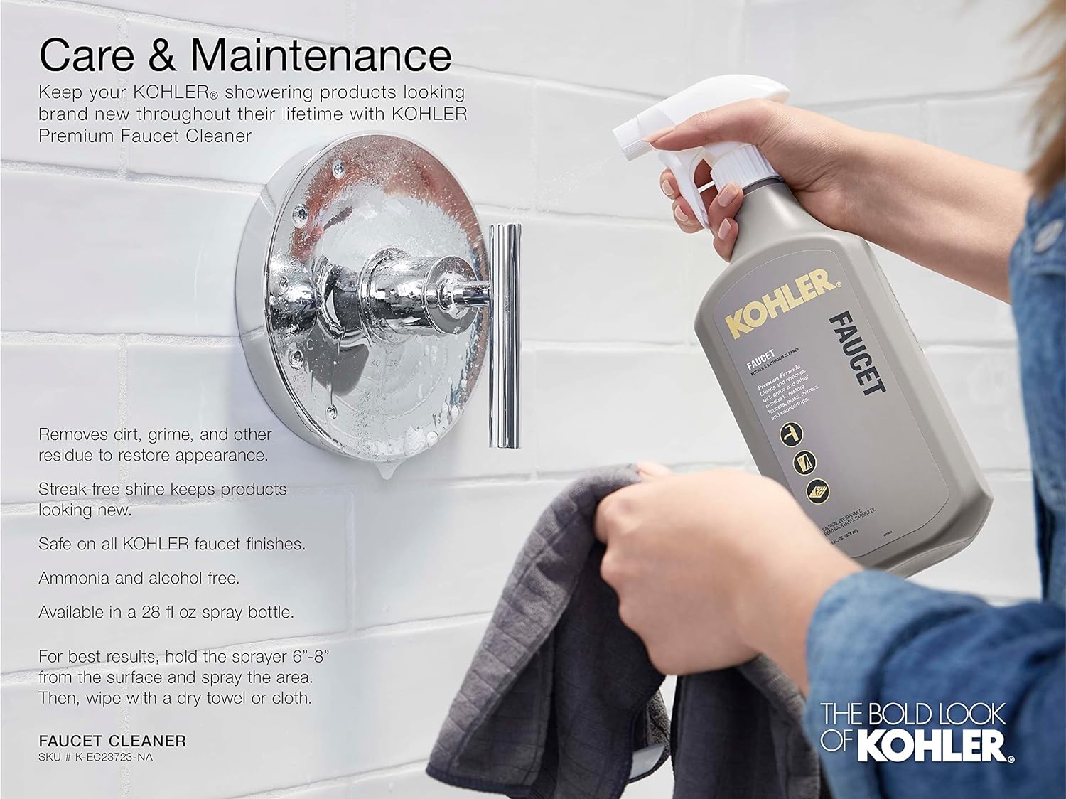 KOHLER 22163-SN 3-Spray Handshower