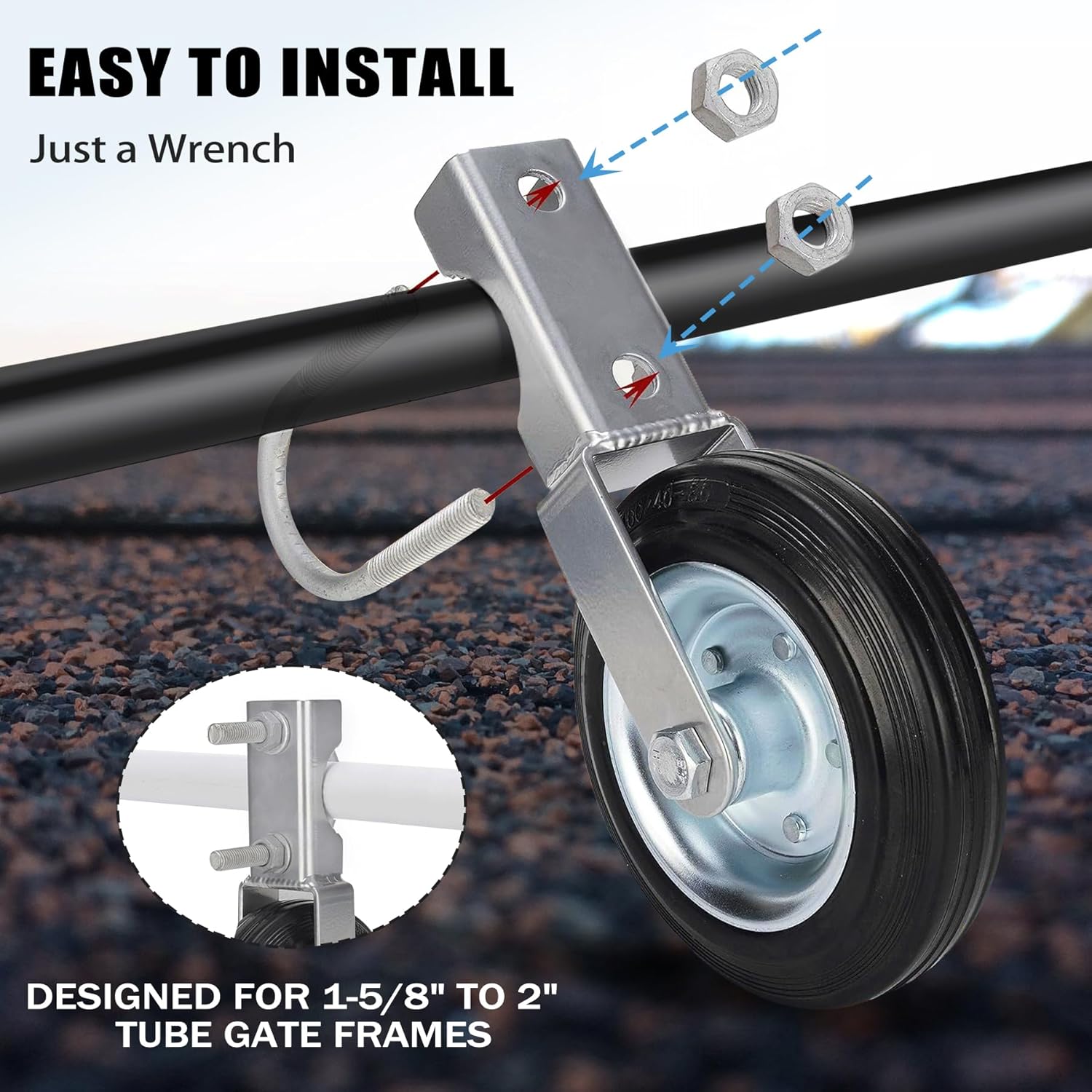 Kikerike Heavy Duty Gate Wheel