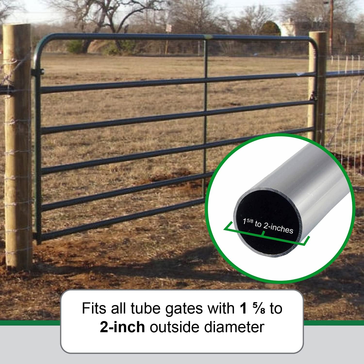 Powerfields Two-Way Lockable Gate Latch Farm Pet Cage Fence Stable Gate