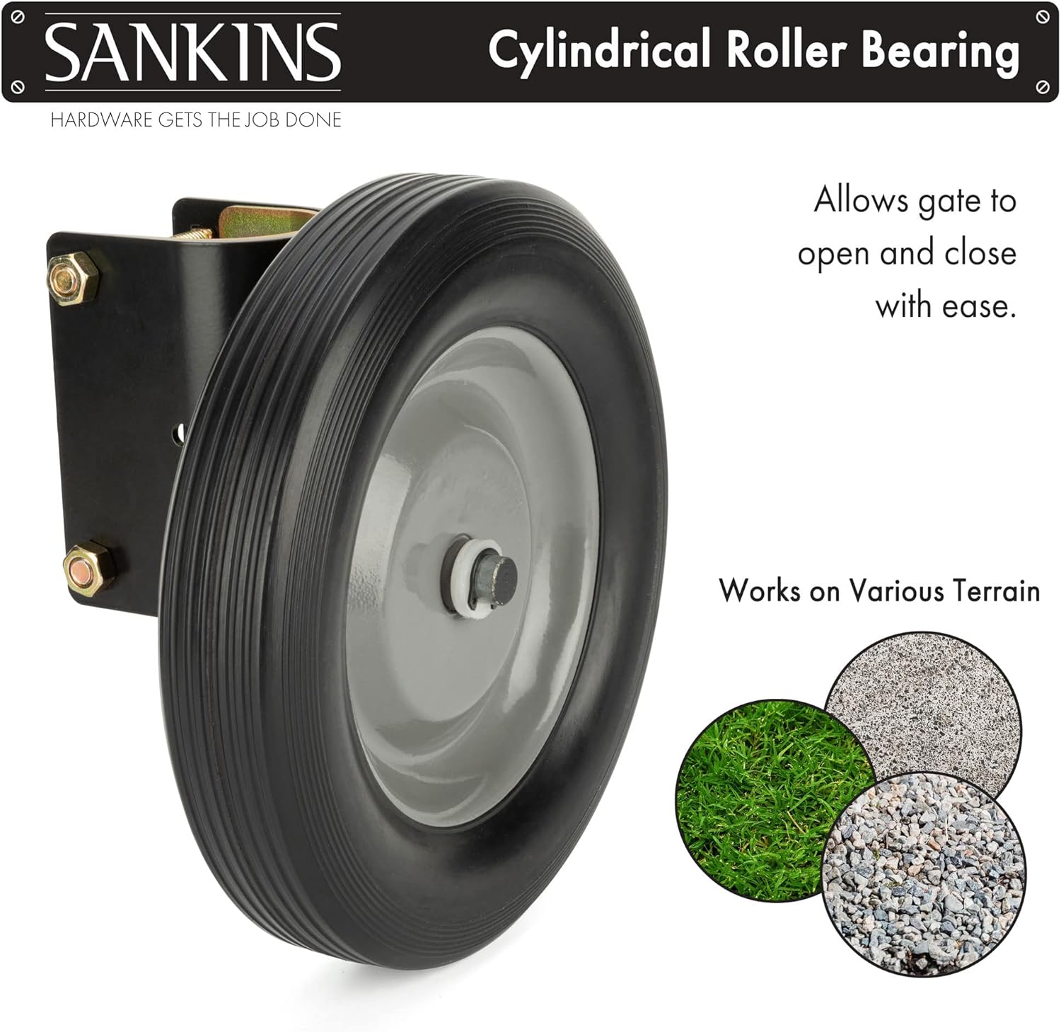 8 Heavy-Duty Gate Wheels