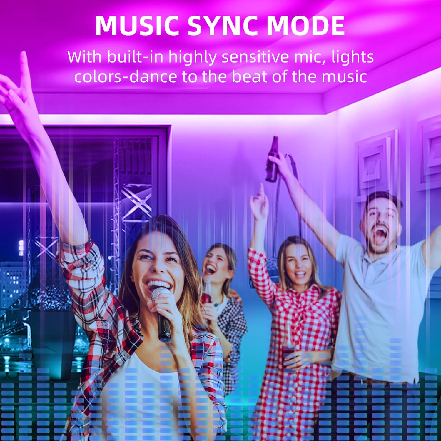 RGBZONE Bluetooth RGB LED Controller with 40-Key IR Remote 1