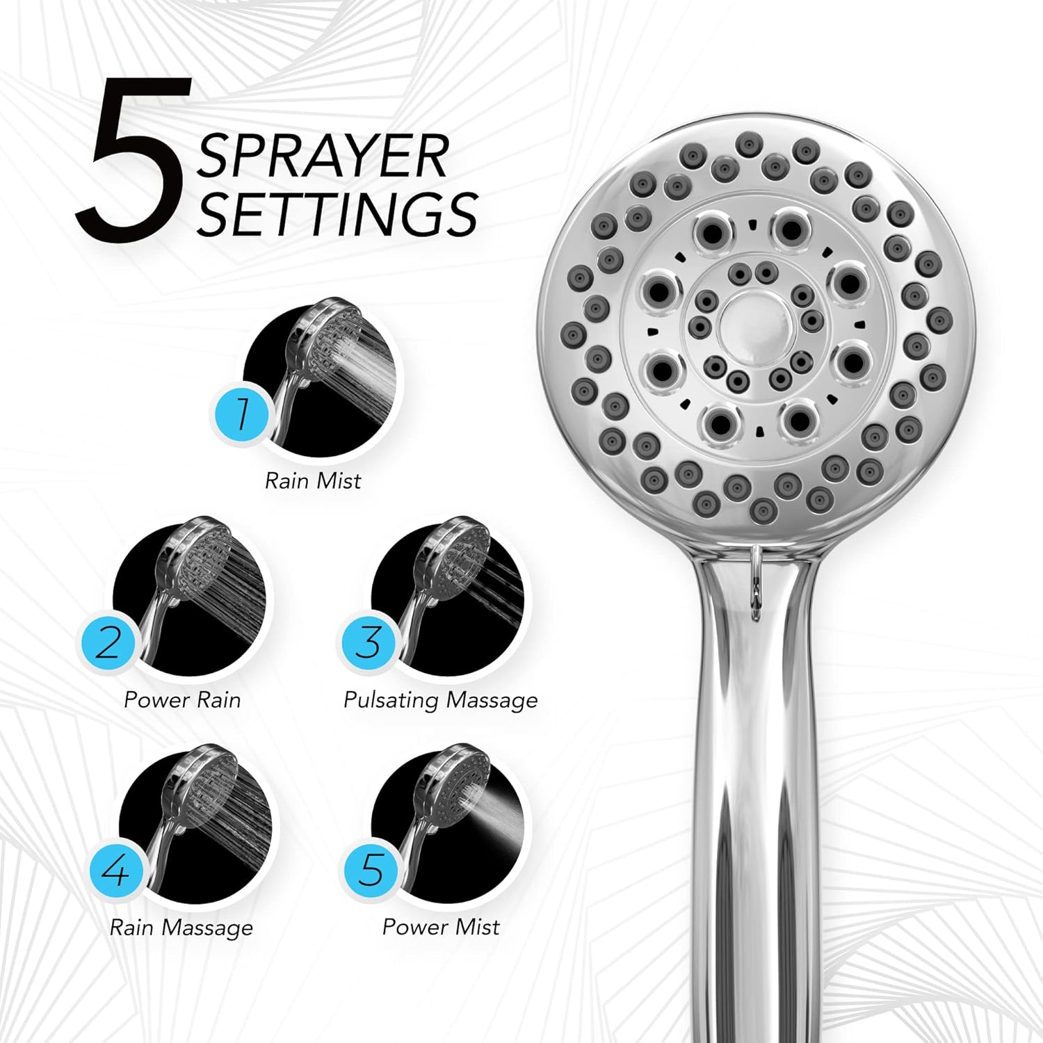 Matstrom Handheld Shower Head spa-grade performance for everyday use